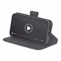 Puro Booklet Ümbris with Flip and Wallet jaoks Samsung Galaxy S25 - must