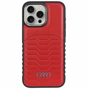 Audi чехол из синтетической кожи с MagSafe для iPhone 15 Pro Max - красный