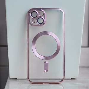 Color Chrome Mag Чехол для Samsung Galaxy A17 4G A17 5G розовое золото