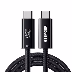 USB Kaabel Essager Thunder must Thunderbolt 4 Full Function 180cm