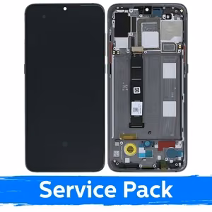 LCD ekraan ühilduv Xiaomi Mi 9 raamiga / Piano Black / (Service Pack)