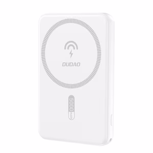 Dudao K14S USB-A / USB-C / MagSafe traadita energiapank 20W 5000mAh - valge