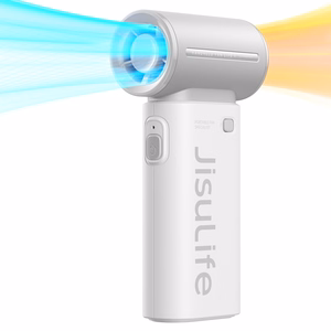 Jisulife Life9 3600 mAh kaasaskantav USB-käsiventilaator-minipuhur, hall