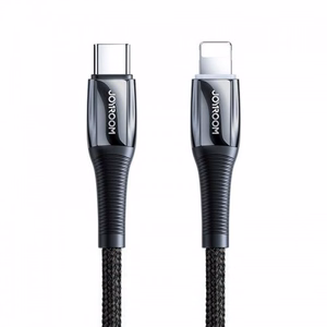 USB kaabel Joryoom S-1224K2 must Type-C / Lightning 120cm (kuni 20W)