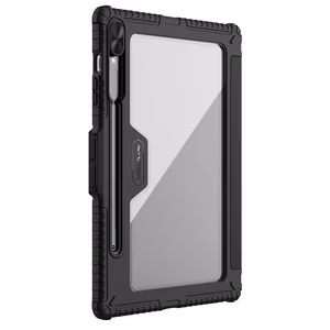 Nillkin Bumper Leather Ümbris Pro ümbris jaoks Samsung Galaxy Tab S9+ - must