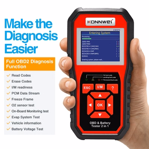 Konnwei KW870 OBD2 diagnostikaskanner ja akutester
