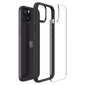 SPIGEN ümbris ULTRA HYBRID jaoks IPHONE 15 Plus matte must