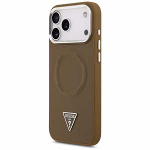Guess Triangle Logo MagSafe ümbris jaoks iPhone 17 Pro - brown