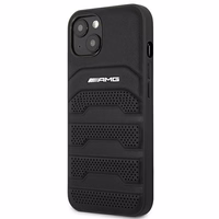 AMG AMHCP14MGSEBK iPhone 14 Plus 6,7 "must / must hardcase Leather Debossed Lines