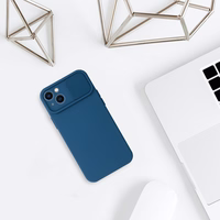 Camshield Soft jaoks Iphone 14 Tumesinine