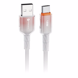 Kaabel USB A to Micro USB Forcell F-Energy QC3.0 2,4A 18W Gradient 1 m C351 valge