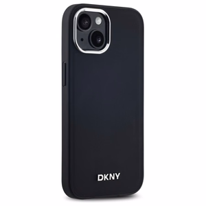 DKNY Plain Logo MagSafe iPhone 14 Ümbris - Must