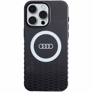 Audi IML Big Logo MagSafe ümbris jaoks iPhone 15 Pro Max - must
