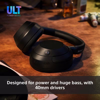 Sony ULT WEAR - Wireless Bluetooth Headphones with ULT POWER SOUND, Ultimate Deep Bass, Noise Cancelling, läbipaistev Call Quality, Up to 30hr Battery Life, IOS & Android