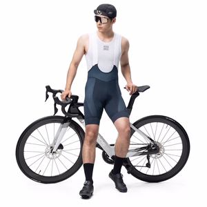 Rockbros YDDK009 Men's Cycling Bib Shorts with Pad Size XXL - Dark Blue