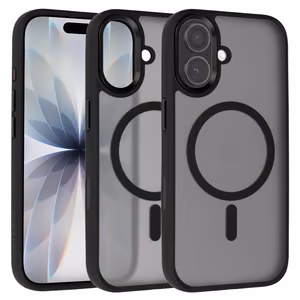 Liavec Cloudy чехол с металлической рамкой камеры для Iphone 17 черный (кнопка управления камерой)