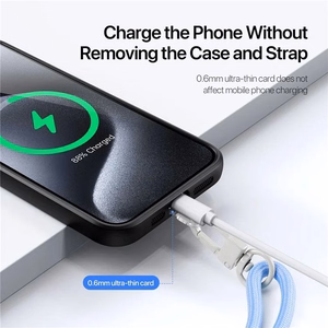 DUX DUCIS Plaz - cross-body phone strap - helesinine