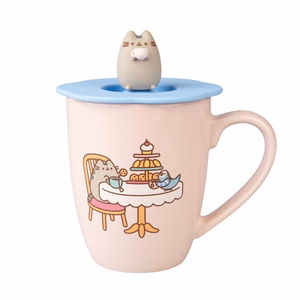Pusheen - Ceramic mug with silicone lid and 3D figure 350 ml