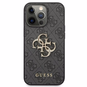 Guess GUHCP13L4GMGGR iPhone 13 Pro / 13 6.1" hall/halli värvi kõvakott 4G Big Metal Logo