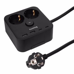 Huslog Power strip with phone holder HUS1055