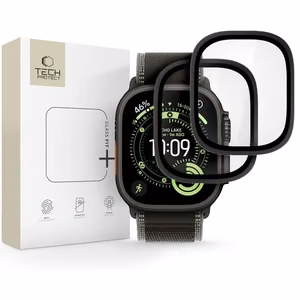 Tech-Protect 2-pack karastatud klaas jaoks Apple Watch Ultra 49mm - must