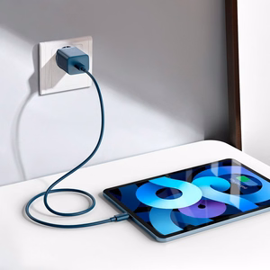 Baseus Super Si Quick Laadija 1C 20W with USB-C kaabel jaoks Lightning 1m (sinine)