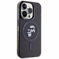 KARL LAGERFELD ümbris jaoks IPHONE 15 Pro KLHMP15LHGKCNOK (Glitter + MAG) must