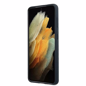 Mercedes Silicone Line чехол для Samsung Galaxy S21 - синий