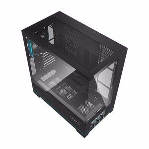 Darkflash DY451 PRO computer ümbris (must) + 1 fan