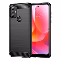 Carbon Case Paindlik ümbris Motorola Moto G Power 2022 must