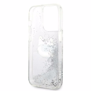 Karl Lagerfeld KLHCP14LLNHCCS iPhone 14 Pro 6.1" hõbedane/hõbedane hardcase Glitter Choupette Head