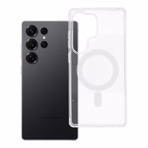 CLEAR MAG ÜMBRIS (MID) compatible with MagSafe jaoks SAMSUNG S25 Ultra läbipaistev