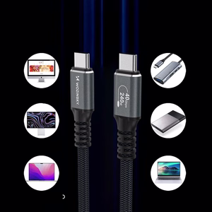 Wozinsky WPS-UY415S USB-C Thunderbolt 4 Kaabel 240W 1.5m 4K - must