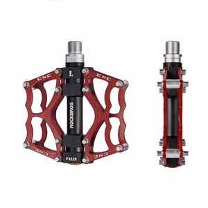 Rockbros JT201012LR 2010-12L alumiiniumist jalgratta platvormpedaalid – punased