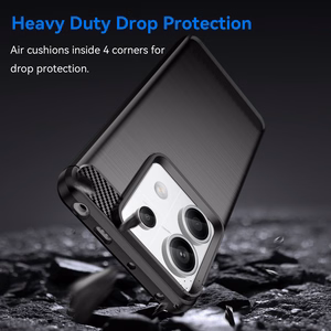 Carbon Ümbris jaoks Xiaomi Redmi Note 13 5G - must