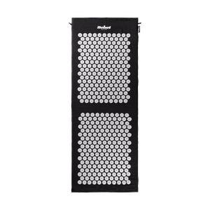 REBEL ACTIVE XXL akupressuurimatt padjaga, 130 x 50 cm, hallid ogad