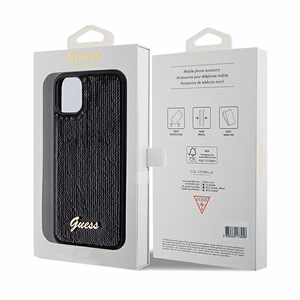 GUESS ümbris jaoks IPHONE 11 GUHCN61PSFDGSK (Sequin Script Metal) must