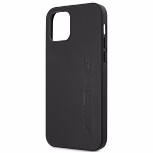 AMG nahast kuumalt tembeldatud ümbris iPhone 12 Pro Max'ile - must