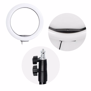 LED Ring Stream RGB lamp 12" FULL COLOR with hoidja jaoks mobile + tripod must
