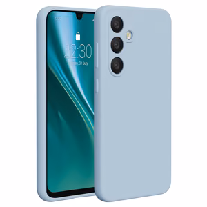 Силиконовый чехол Etteri для Samsung Galaxy A36 5G, светло-синий
