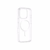 AmazingThing Minimal Mag Ümbris with Magnetic Ring jaoks iPhone 16 Pro - Läbipaistev