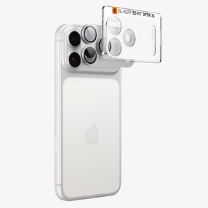 Spigen Optik Pro XL GLAS.TR EZ FIT karastatud klaas mudelile iPhone 18 Pro Max, hõbedane