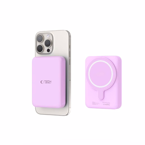 Tech-Protect LifeMag MagSafe PB11 10000mAh внешний аккумулятор - Розовый