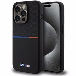 BMW M Silicone Pattern MagSafe ümbris jaoks iPhone 15 Pro - must