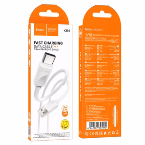 Kaabel USB A to USB C Hoco 3A 1 m X114 valge