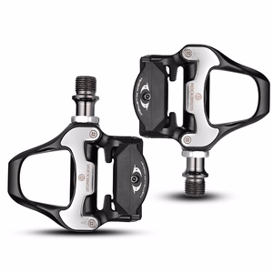 Rockbros LP-RD2BK Shimano SPD-SL maanteepedaalid kollaste klambritega – värv: must ja hõbedane