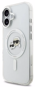 Чехол Karl Lagerfeld IML K&CH Heads Metal Frame MagSafe для Apple iPhone 17