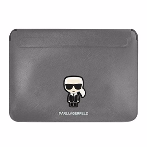Karl Lagerfeld Saffiano Ikonik Karl ümbris jaoks a 13-14" laptop - silver