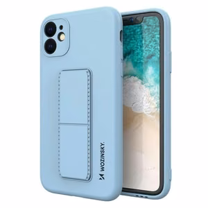Wozinsky Kickstand Case silikoonümbris alusega Xiaomi Redmi 10X 4G / Xiaomi Redmi Note 9 helesinine