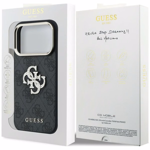 Guess 4G & Big Strass Logo ümbris seadmele iPhone 18 Pro / 17 Pro – must